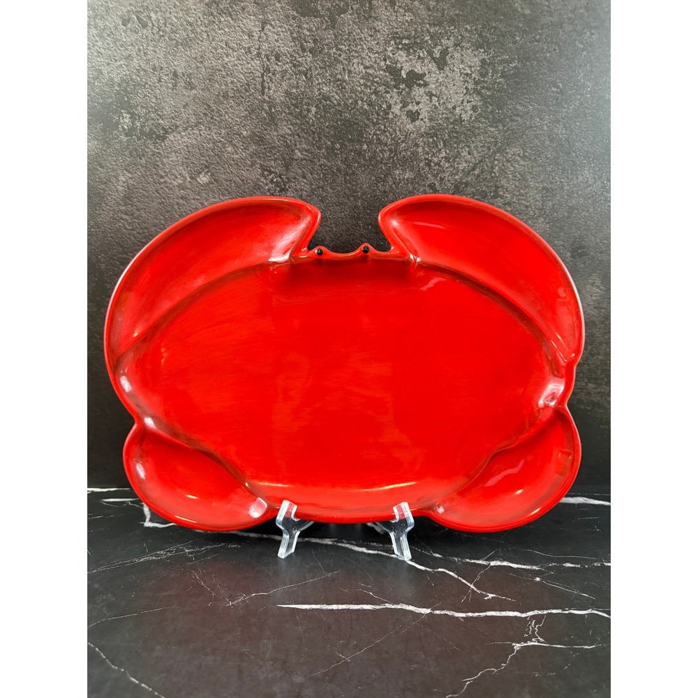 VTG Encore Promotions Hand Painted Red Lobster Platter 14in X 10in